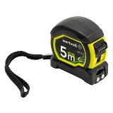 Рулетка с магнитами MasterTool MS-2519 5мх19мм фиксатор полотна TPR нейлоновое покрытие             