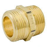 Ниппель латунный RS 3/4"Н-3/4"Н под прокладку 20мм