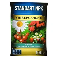 Удобрение Standart NPK водорастворимое универсальное 100г                                           