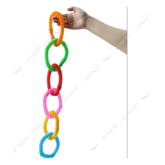 Трубы пластиковые эластичные Fidget Pop Tube набор 12шт                                             