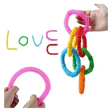 Трубы пластиковые эластичные Fidget Pop Tube набор 12шт                                             