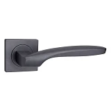 Ручка на розетах YU-TL 06-56036 MBN квадро графит                                                   