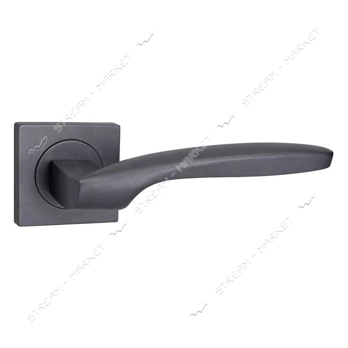 Ручка на розетах YU-TL 06-56036 MBN квадро графит                                                   