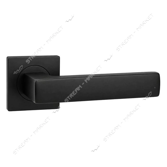 Ручка на розетах YU-TL 06-А2010 mat black матовий чорний                                            