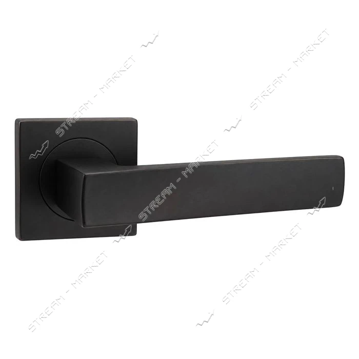 Ручка на розетах YU-TL 06-А2011 mat black престиж матовый черный