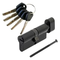 Секрет латунный Avers DM-80-BLM 35/45 лазерный ключ/ключ 5 ключей хром                              