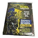 Плащ-дождевик PIXEL на кнопках 62-64 3XL плотность 70мкм                                            