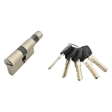 Секрет латунный Avers DM-60-C-Nis 30/30 лазерный ключ/поворот 5 ключей никель