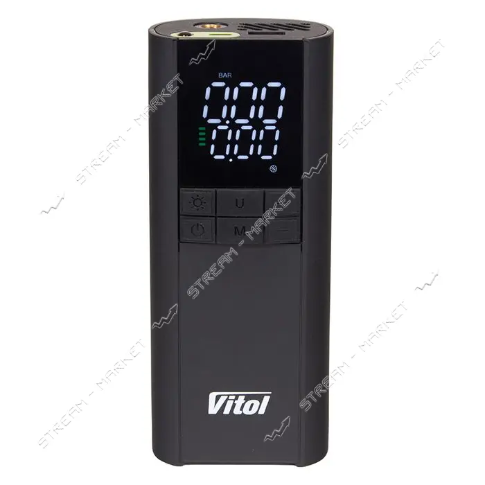 Компрессор Vitol K-35 3в1 /7.4V/29.6wh/8000mAh павербанк фонарь