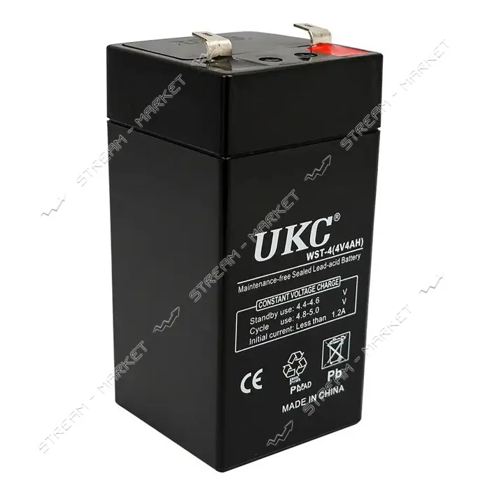 Аккумулятор к торговым весам UKC 4V-4Ah AGM герметичный