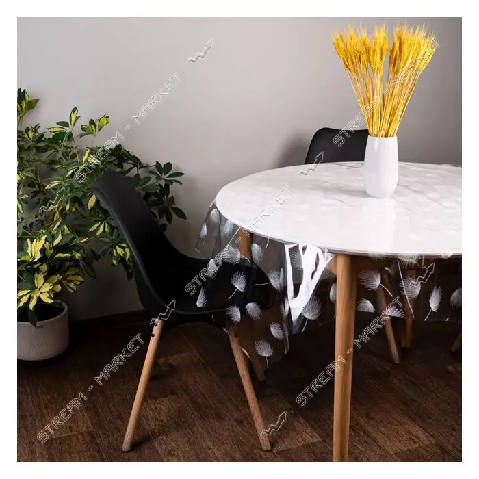 Клеенка для стола Dariana 135х150см ES0807-1 силикон                                                