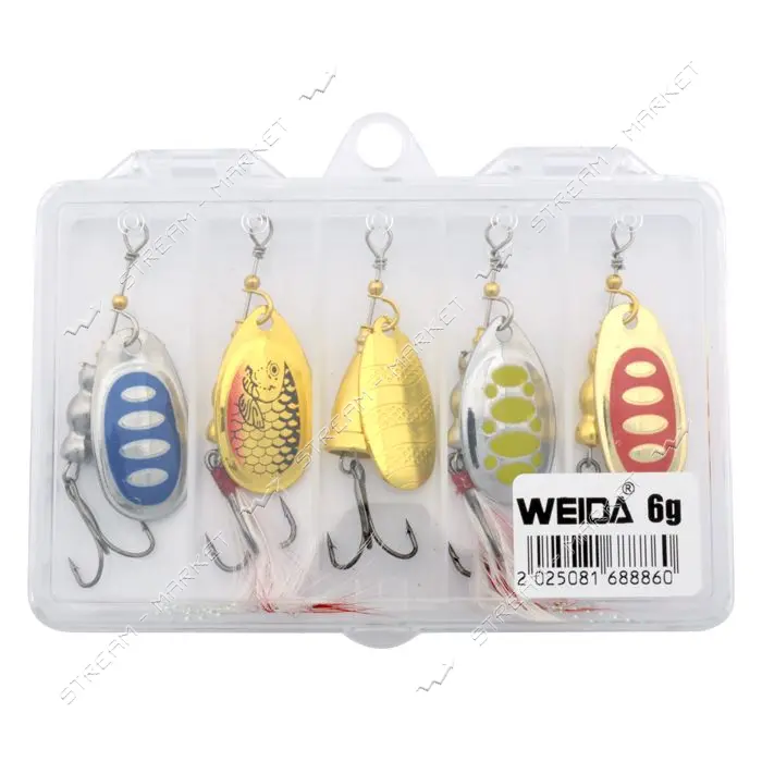 Блесна Weida 6g 5шт                                                                                 