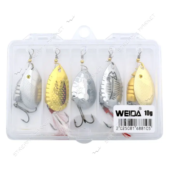 Блесна Weida 10g 5шт                                                                                