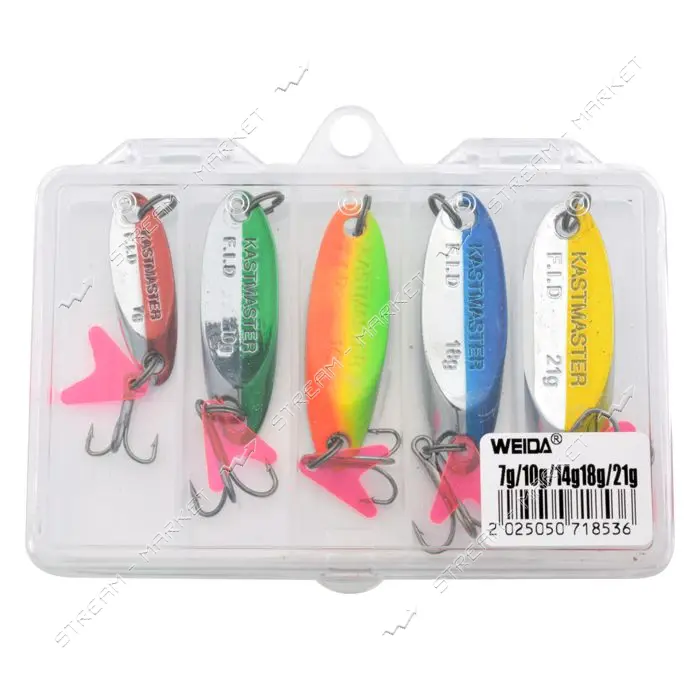 Блесна Weida 7g/10g/14g/18g/21g 5шт
