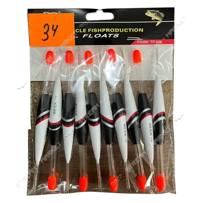 Поплавок Weida FLOATS 3.5г 34 10шт                                                                  
