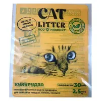 Кукурузный наполнитель Cat Litter для кошачьих туалетов 2.5кг