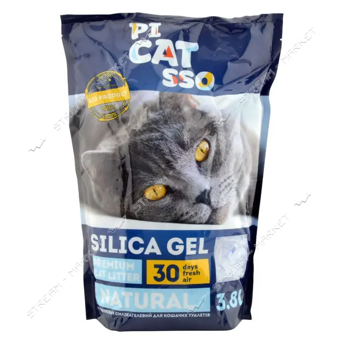 Силикагель наполнитель Cat SSO для кошачьих туалетов лаванда 3.8кг
