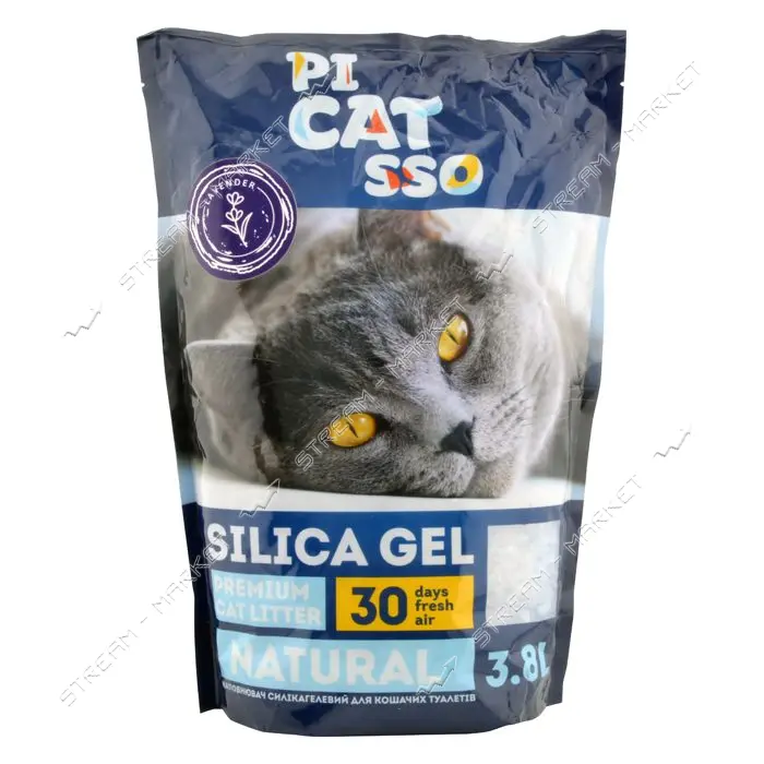 Силикагель наполнитель Cat SSO для кошачьих туалетов 3.8кг