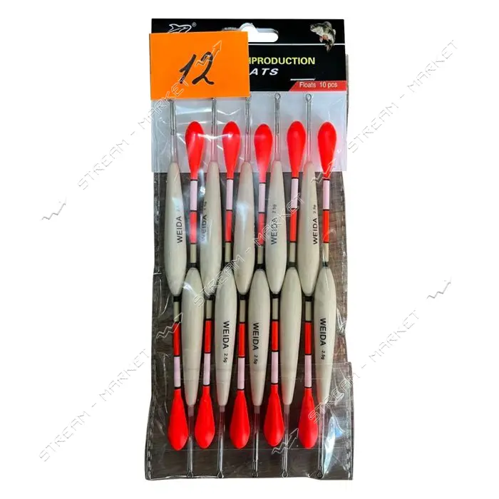 Поплавок Weida FLOATS 2.5г 12 10шт                                                                  