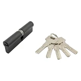 Секрет цинковый Avers ZM-100-BLM 45/45 лазерный ключ/ключ 5 ключей черный матовый