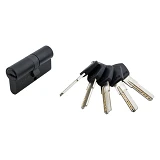 Секрет латунный Avers DM-60 30/30 лазерный ключ/ключ 5 ключей BLM черный                            