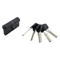 Секрет латунный Avers DM-60 30/30 лазерный ключ/ключ 5 ключей BLM черный                            