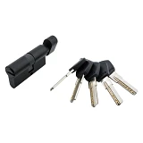 Секрет латунный Avers DM-60-С-BLM 30/30 лазерный ключ/поворот 5 ключей BLM черный