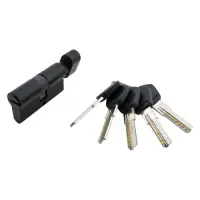 Секрет латунный Avers DM-60-С-BLM 30/30 лазерный ключ/поворот 5 ключей BLM черный                   