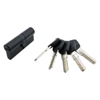Секрет латунный Avers DM-70-BLM 35/35 лазерный ключ/ключ 5 ключей BLM черный                        