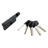 Секрет латунный Avers DM-70-С-BLM 35/35 лазерный ключ/поворот 5 ключей черный                       