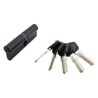 Секрет латунный Avers DM-90-BLM 45/45 лазерный ключ/ключ 5 ключей BLM черный                        