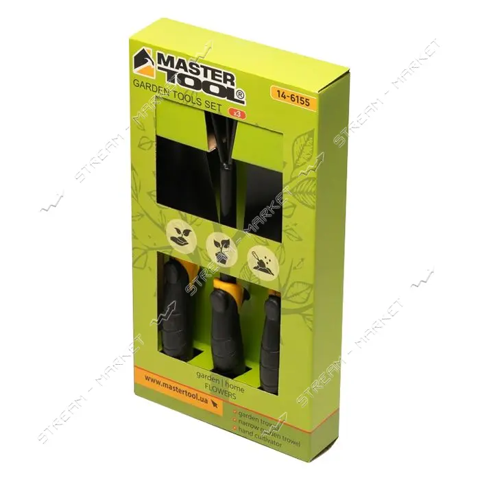 Набор садового инструмента Mastertool 14-6155 Garden TPR 3шт