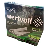 УЦІНКА! Скоби загартовані WERTVOLL FX-2430 для пневмостеплера тип 90 30мм/5.8х1.25 10000шт          