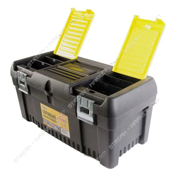 Ящик для инструмента Mastertool 79-2520 ABS пластик металлические замки 20" 510х245х235мм           