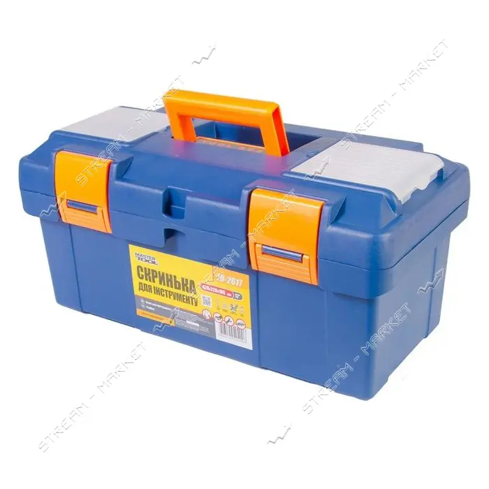 Ящик для инструмента Mastertool 79-2617 ABS пластик пластиковые замки 17" 420х220х195мм