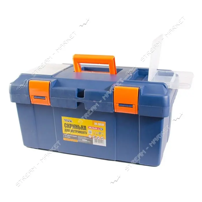 Ящик для инструмента Mastertool 79-2620 ABS пластик пластиковые замки 20" 500х270х245мм             