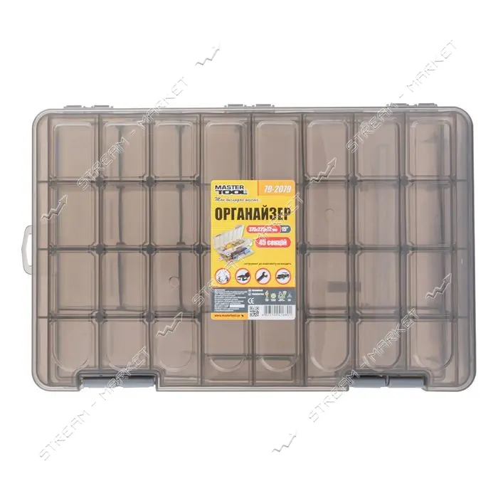 Органайзер Mastertool 79-2079 двусторонний 45 секций 15" 375х225х72мм