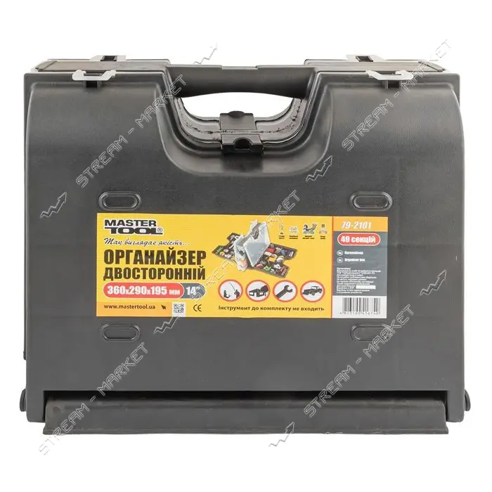 Органайзер Mastertool 79-2101 двухсторонний с ручкой 49 секций 14" 360х290х195мм