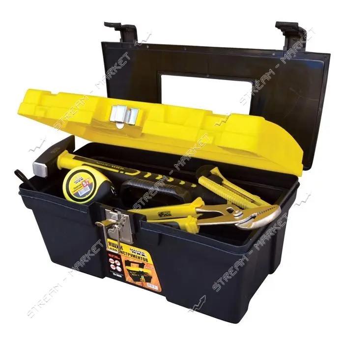 Ящик для инструмента Mastertool 79-2039 ABS пластик металлические замки 16" 405х225х205мм