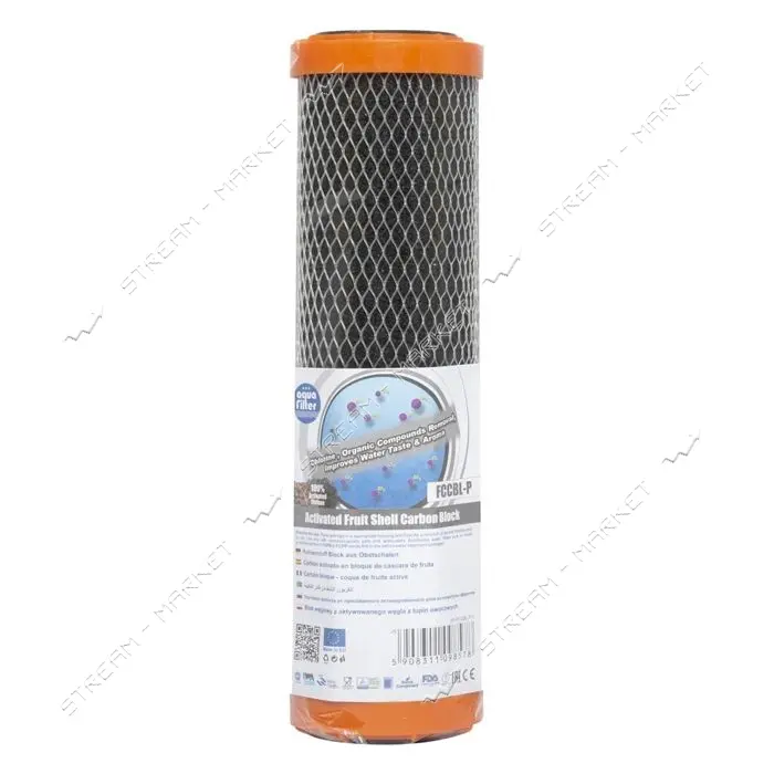 Картридж Aquafilter из прессованного активированного угля 2.5"х10" FCCBL-P                          