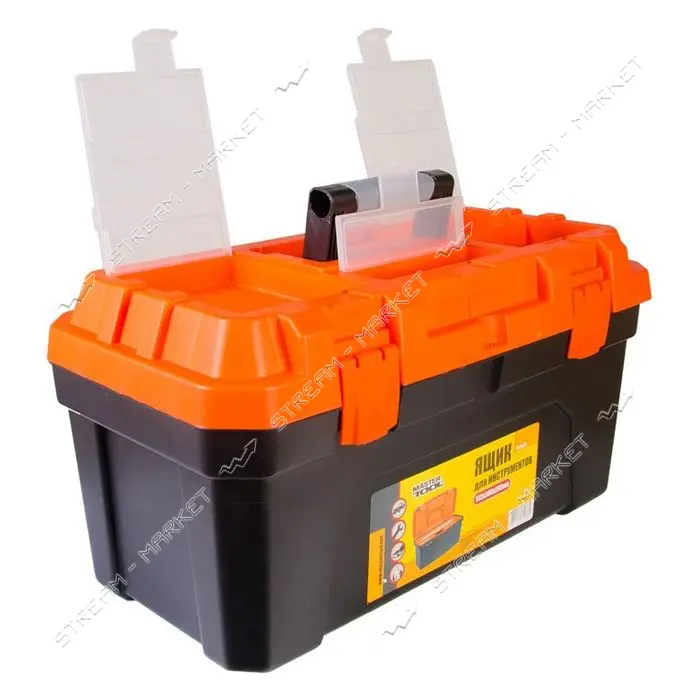 Ящик для инструмента Mastertool 79-6028 ABS пластик пластиковые замки 22.5" 572х300х295мм