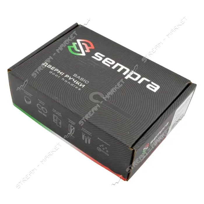 Ручка на розетах Sempra H-14064-A-NIS/CR cатин/хром