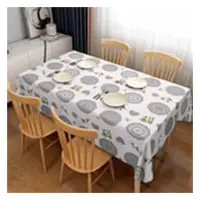 Скатертина для столу Dariana двошарова 137х150см 5577-1 на тканинній основі                         