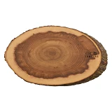 Доска деревянная ECO TABULAS овальная в коре                                                        