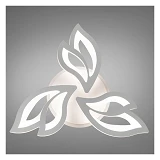 Люстра LED Diasha светодиодная с пультом диммером и подсветкой 55W хром 8х50см