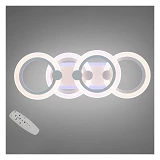 Люстра Diasha LED светодиодная с пультом диммером и подсветкой 50W белая 12х19х55см                 