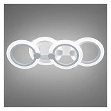 Люстра Diasha LED светодиодная с пультом диммером и подсветкой 50W белая 12х19х55см                 
