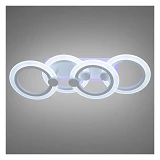 Люстра Diasha LED светодиодная с пультом диммером и подсветкой 50W белая 12х19х55см                 
