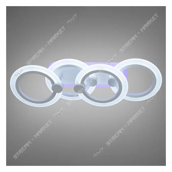 Люстра Diasha LED светодиодная с пультом диммером и подсветкой 50W белая 12х19х55см                 