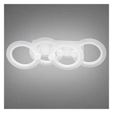 Люстра Diasha LED светодиодная с пультом диммером и подсветкой 50W белая 12х19х55см                 